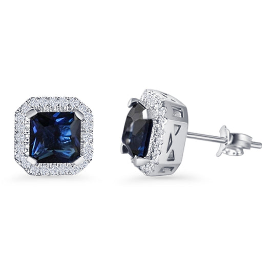 Cushion Cut Stud Earrings