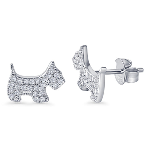 Dog Stud Earrings