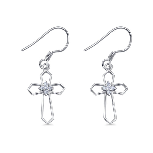 Cross Fishhook Earrings