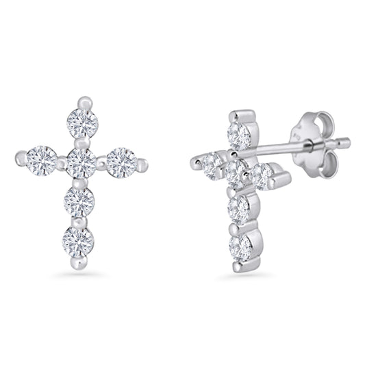 Cross Stud Earrings