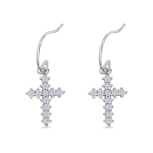 Cross Fishhook Earrings