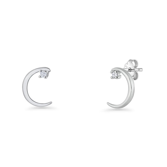 Moon Stud Earring