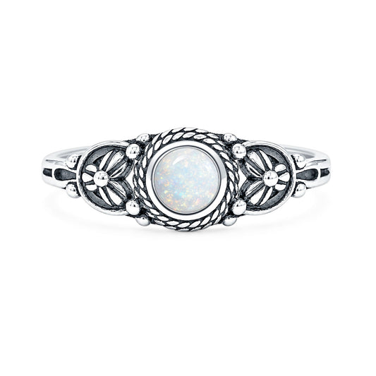 Floral Stone Ring