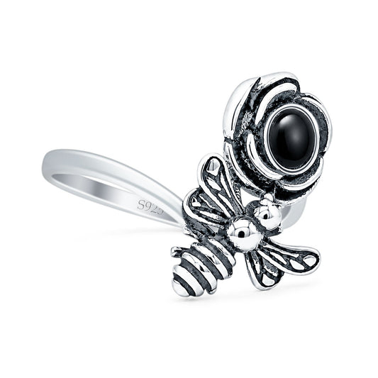 Bee Flower Ring