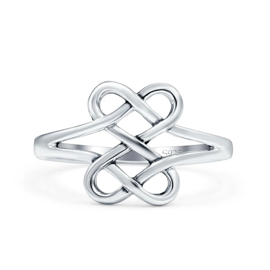 Celtic Ring Oxidized Band Thumb Ring (11mm)