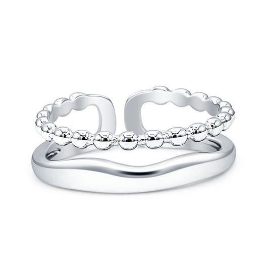 Double Beaded Band Ring