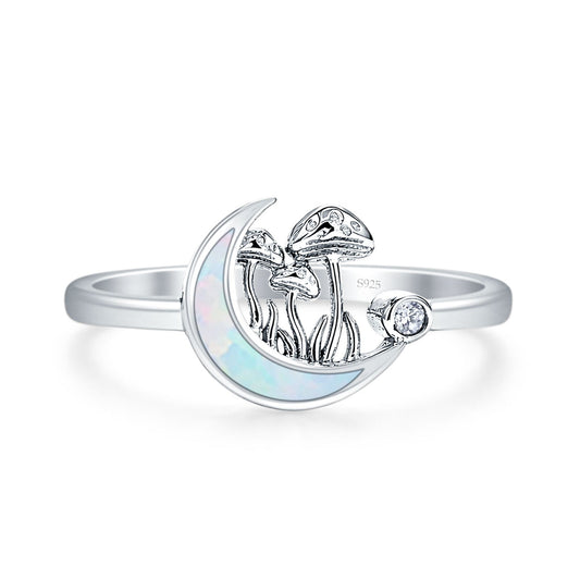 Moon Mushroom Ring