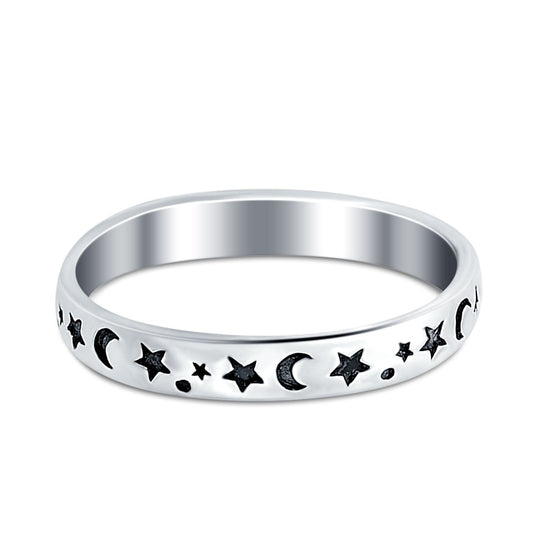 Stars And Moon Ring