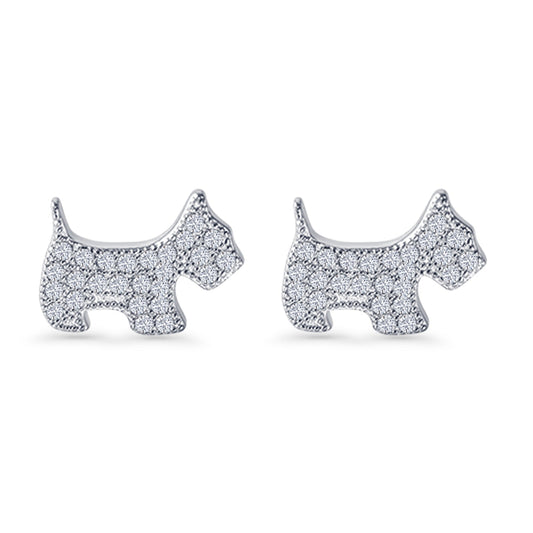 Dog Stud Earrings