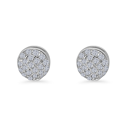 Round Stud Earrings