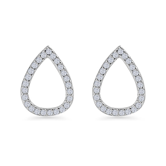 Pear Teardrop Stud Earring