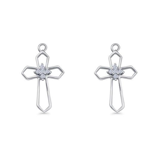 Cross Fishhook Earrings