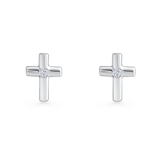 Cross Stud Earrings