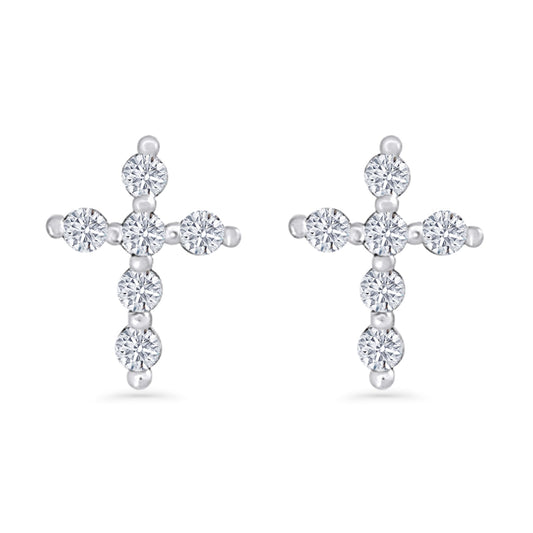 Cross Stud Earrings