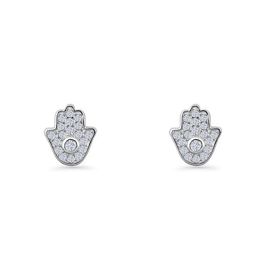 Hamsa Hand Stud Earring