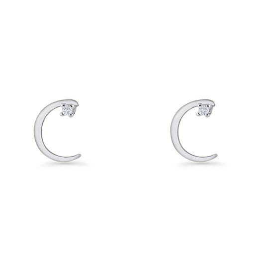 Moon Stud Earring