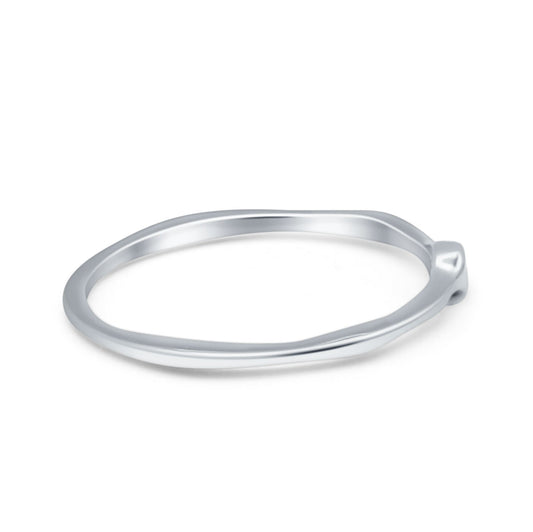 Round CZ Solitaire Ring