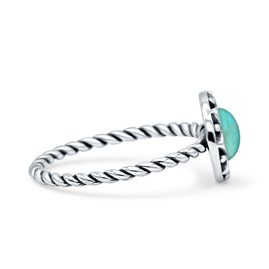 Floral Twisted Rope Ring