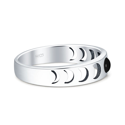 Moon Phases Band Ring