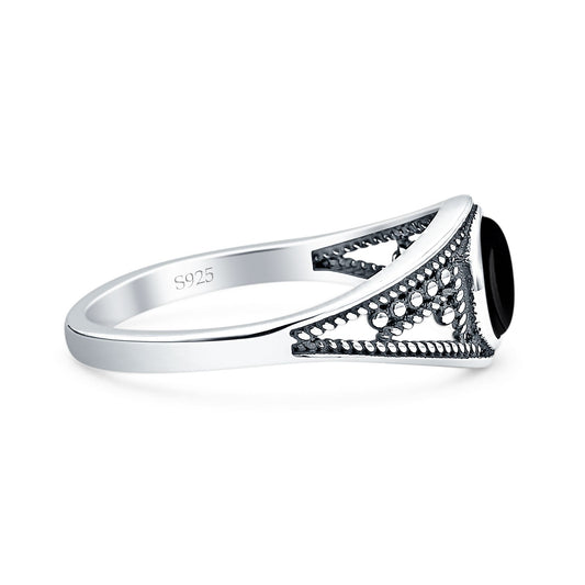 Round Stone Ring