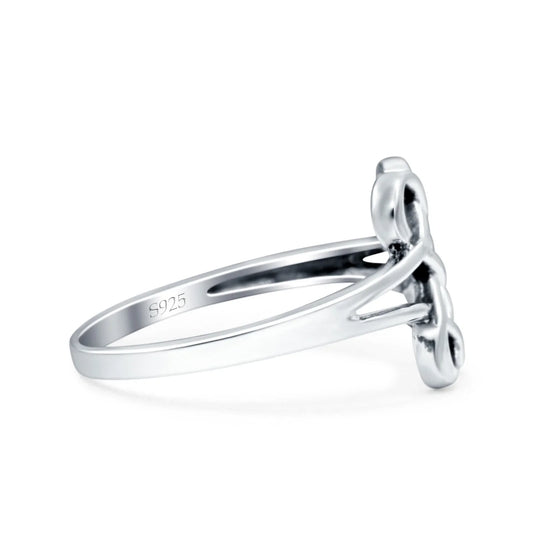 Celtic Ring Oxidized Band Thumb Ring (11mm)