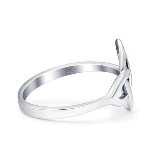 Celtic Ring Oxidized Band Thumb Ring (13mm)