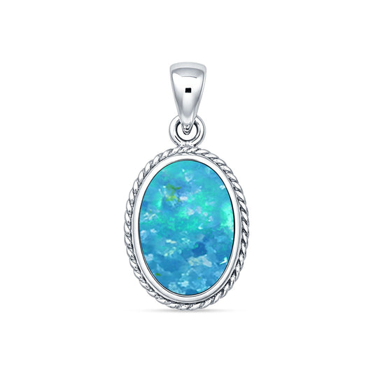 Oval Solitaire Pendant