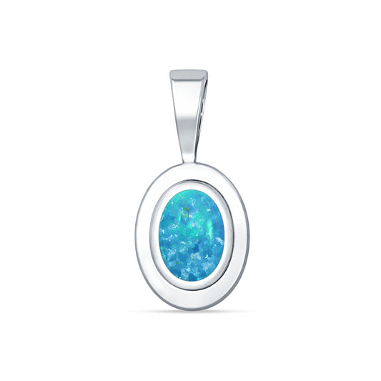 Oval Solitaire Pendant