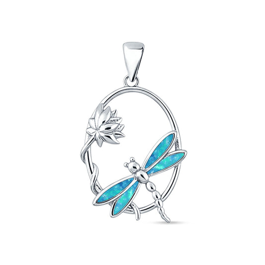 Lotus & Dragonfly Pendant