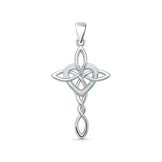 Celtic Cross & Heart Pendant