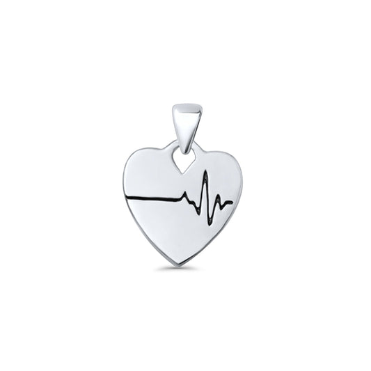 Heart & EKG Pendant