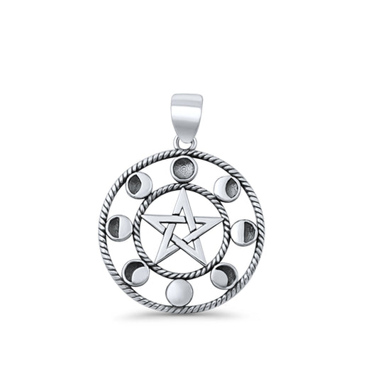 Celtic Star & Moon Phases Pendant