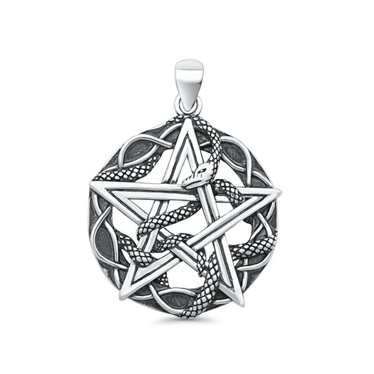 Snake & Pentagram Pendant