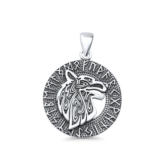 Wolf Viking Pendant