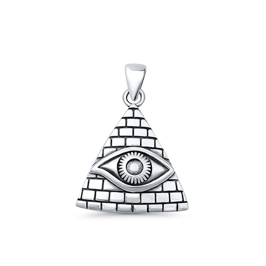 Evil Eye & Pyramid Pendant