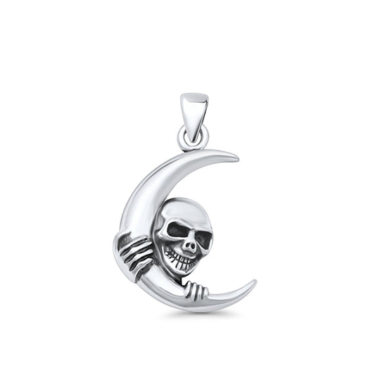 Moon & Skull Pendant