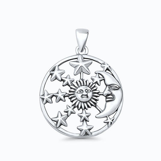 Sun Moon & Stars Pendant