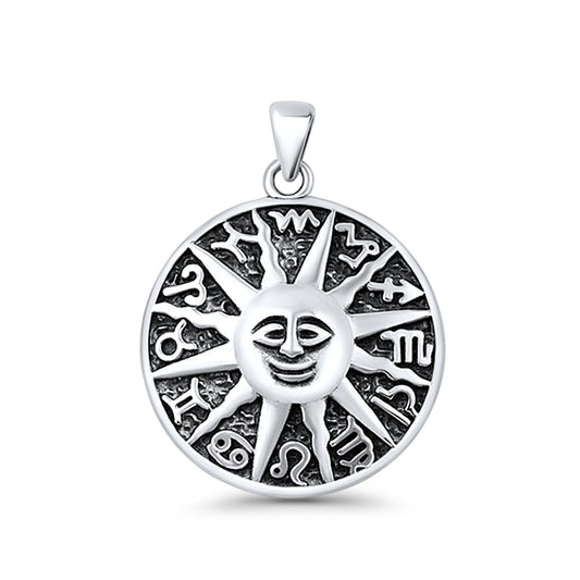 Sun & Runes Pendant