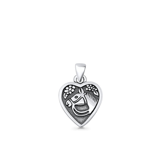 Horse Heart Pendant