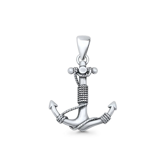 Twisted Rope Anchor Pendant