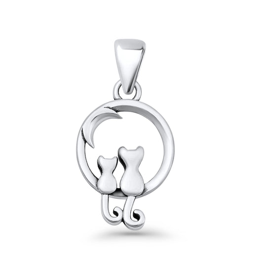Cat & Moon Pendant