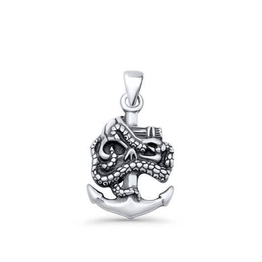Anchor & Snake Pendant