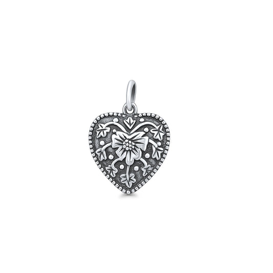 Floral Heart Pendant