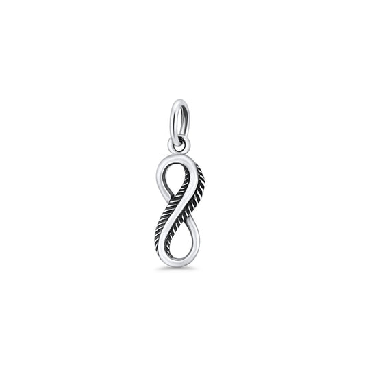 Infinity Feather Pendant