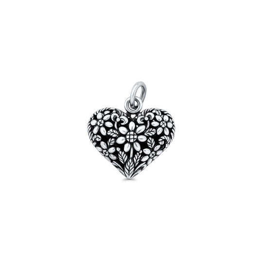 Floral Heart Pendant