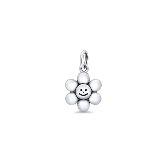 Smiley Daisy Flower Pendant
