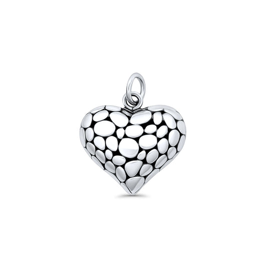 Pebble Heart Pendant