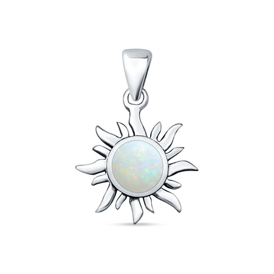 Oxidized Sun Pendant
