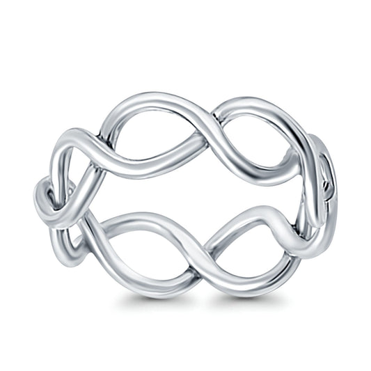 Infinity Braided Crossover Ring