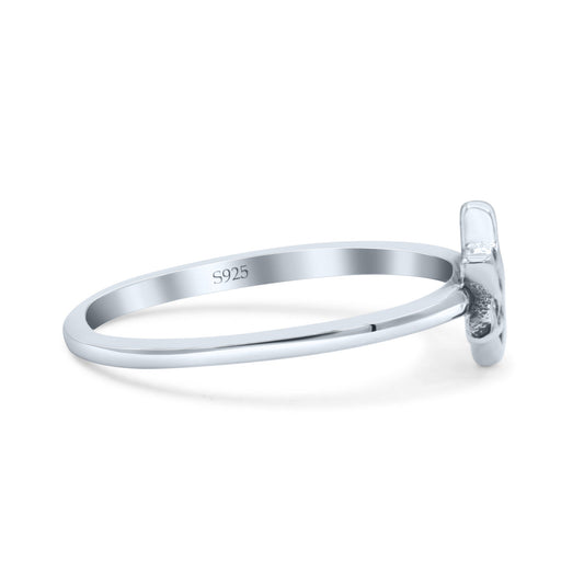 Light Plain Star of David Band Thumb Ring (8mm)